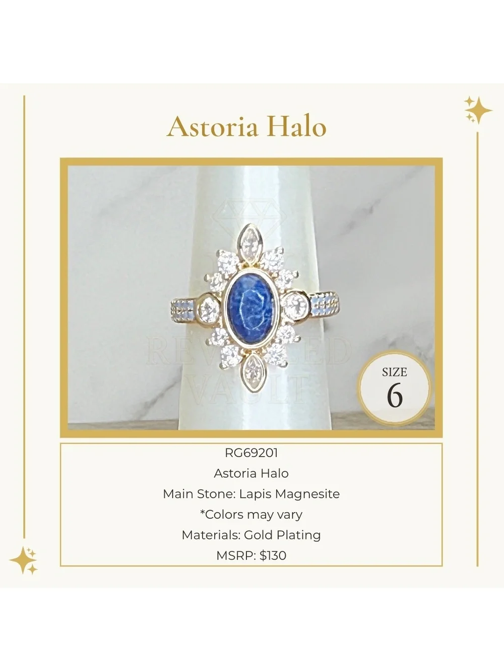 Astoria Halo - Size 6 - OG